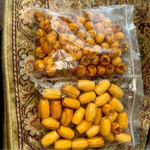 WILLBOND 10 Pieces Macrame Wooden Beads Loose Beads with 10 mm Large Hole